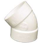 45 Degree PVC Central Vacuum Connector