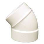 45 Degree Spigot PVC Central Vacuum Connector