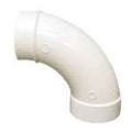 90 Degree Spigot Sweep PVC Central Vacuum Connector