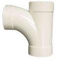 90 Degree Sweep Tee PVC Central Vacuum Connector