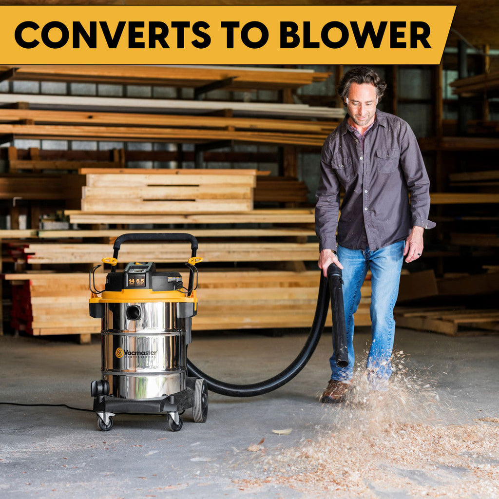 Vacmaster Professional Beast Series™ 14 Gallon 6.5 Peak HP Wet/Dry, VJE1412SW 0202