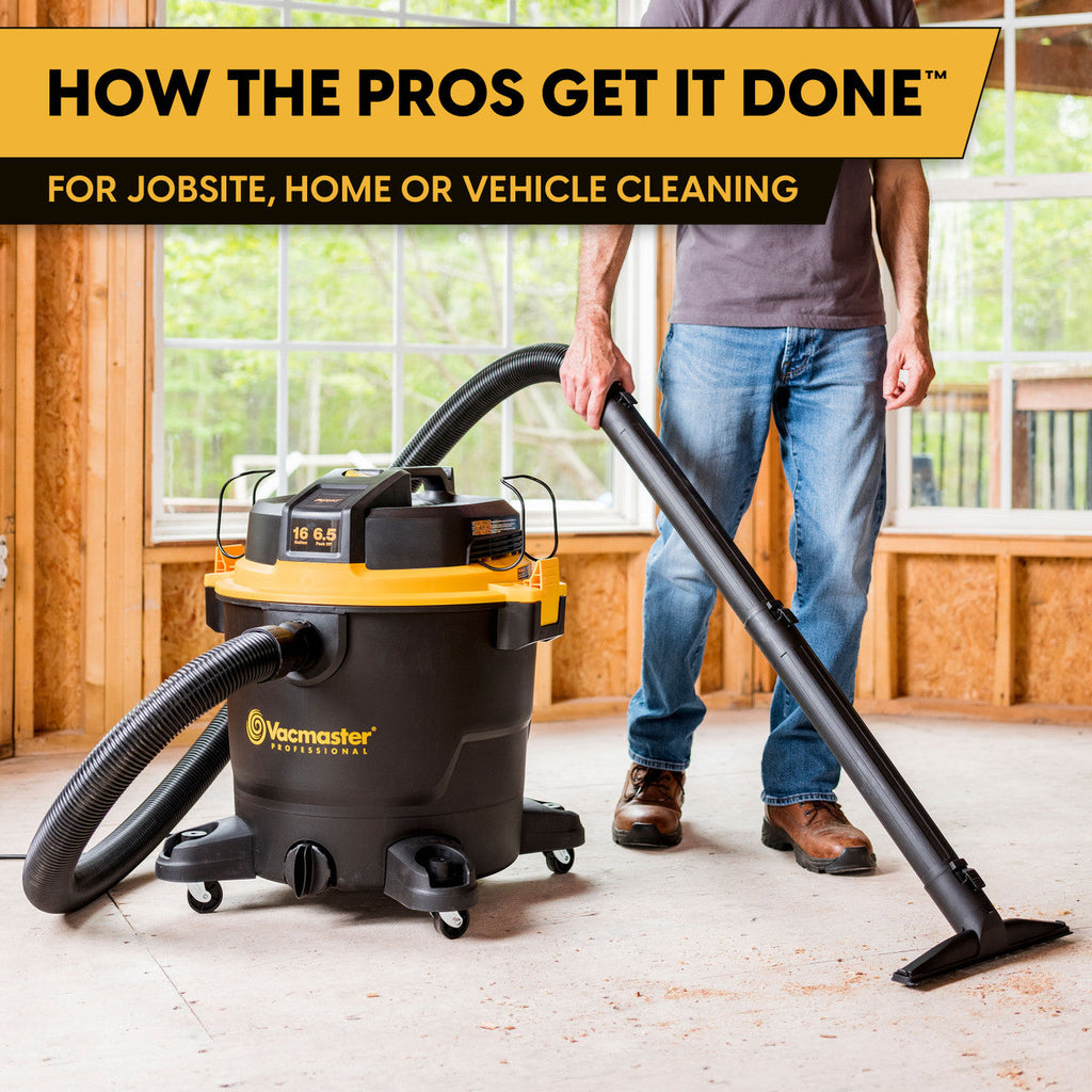 Vacmaster Professional Beast Series™ 16-Gallon 6.5 Peak HP Wet/Dry Vacuum, VJH1612PF 0202