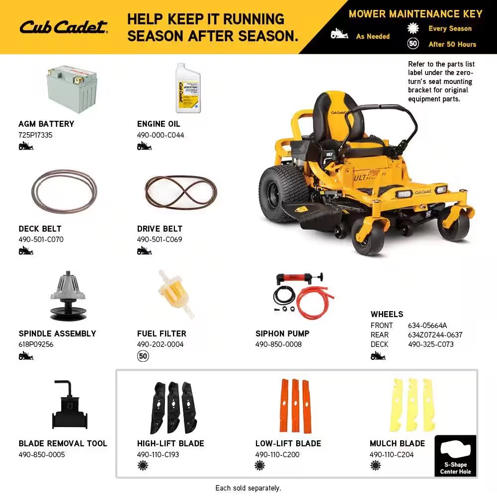 Cub Cadet Ultima ZT1 (50") 23hp Kawasaki Zero Turn Mower