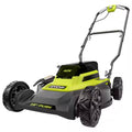 Ryobi 40-Volt 18 in. 2-in-1 Cordless Battery Walk Behind Push Lawn Mower with 6.0 Ah Battery and Charger RY401101