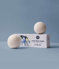 Woolzies 3 XL Wool Dryer Balls, Natural Fabric Softener for Small Loads