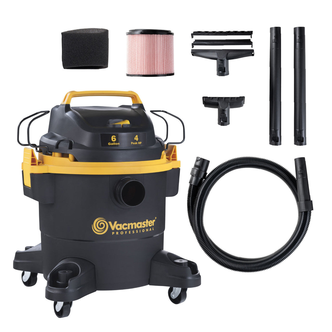 Vacmaster Professional 6-Gallon 4 Peak HP Wet/Dry Vacuum, VJF608PF 0202