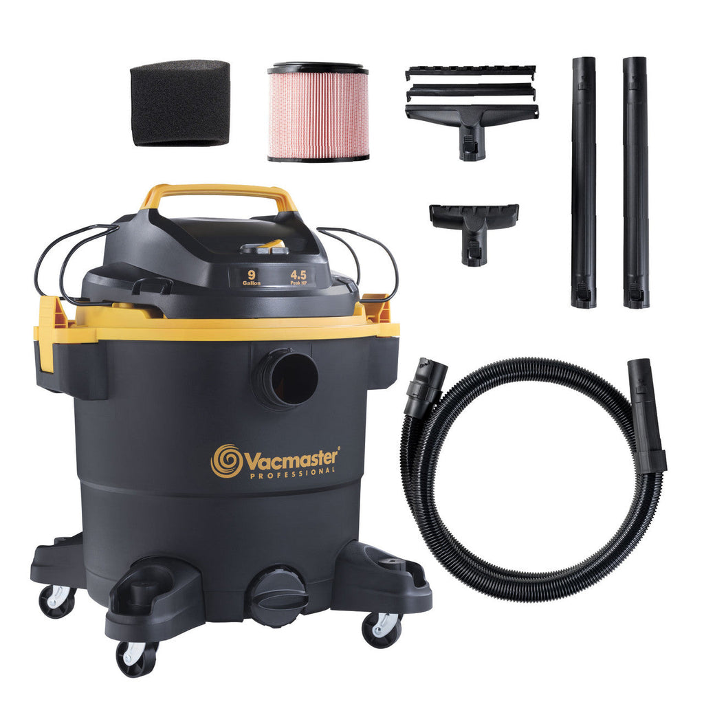 Vacmaster Professional 9-Gallon 4.5 Peak HP Wet/Dry Vacuum, VJF912PF 0202