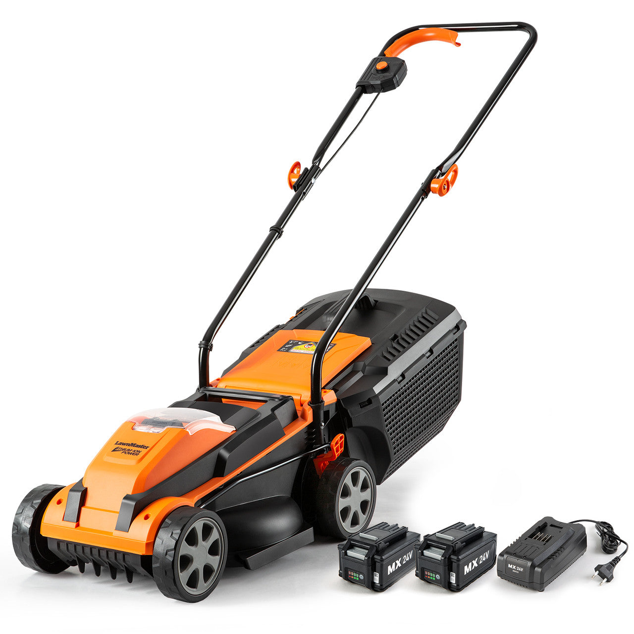 LawnMaster Electric Cordless 13-Inch Lawn Mower 24V