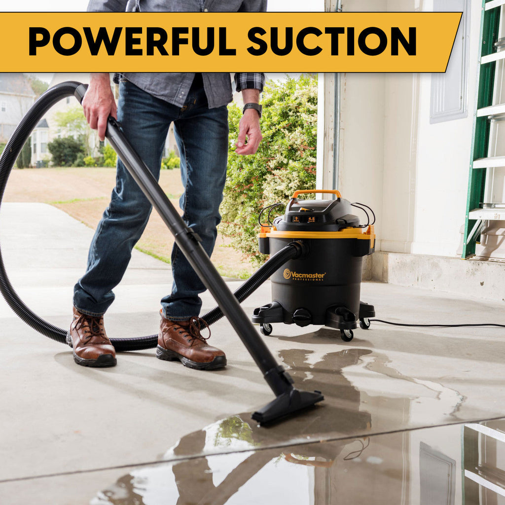 Vacmaster Professional 9-Gallon 4.5 Peak HP Wet/Dry Vacuum, VJF912PF 0202