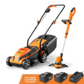 LawnMaster MX 24V Cordless Mower & Grass Trimmer, 20VMWGT