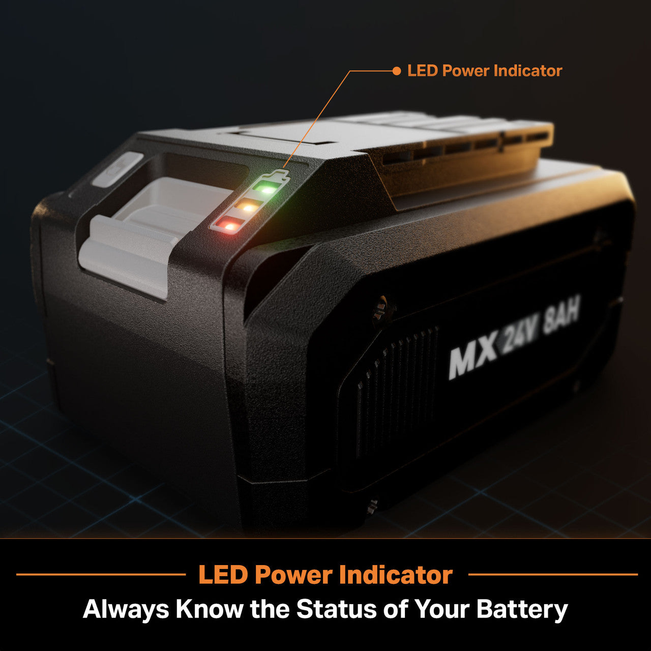 LawnMaster MX24V Power Lithium-Ion 8Ah Battery, 24LB8006-CN