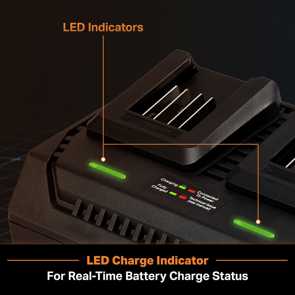 LawnMaster MX24V Dual-Battery Charger