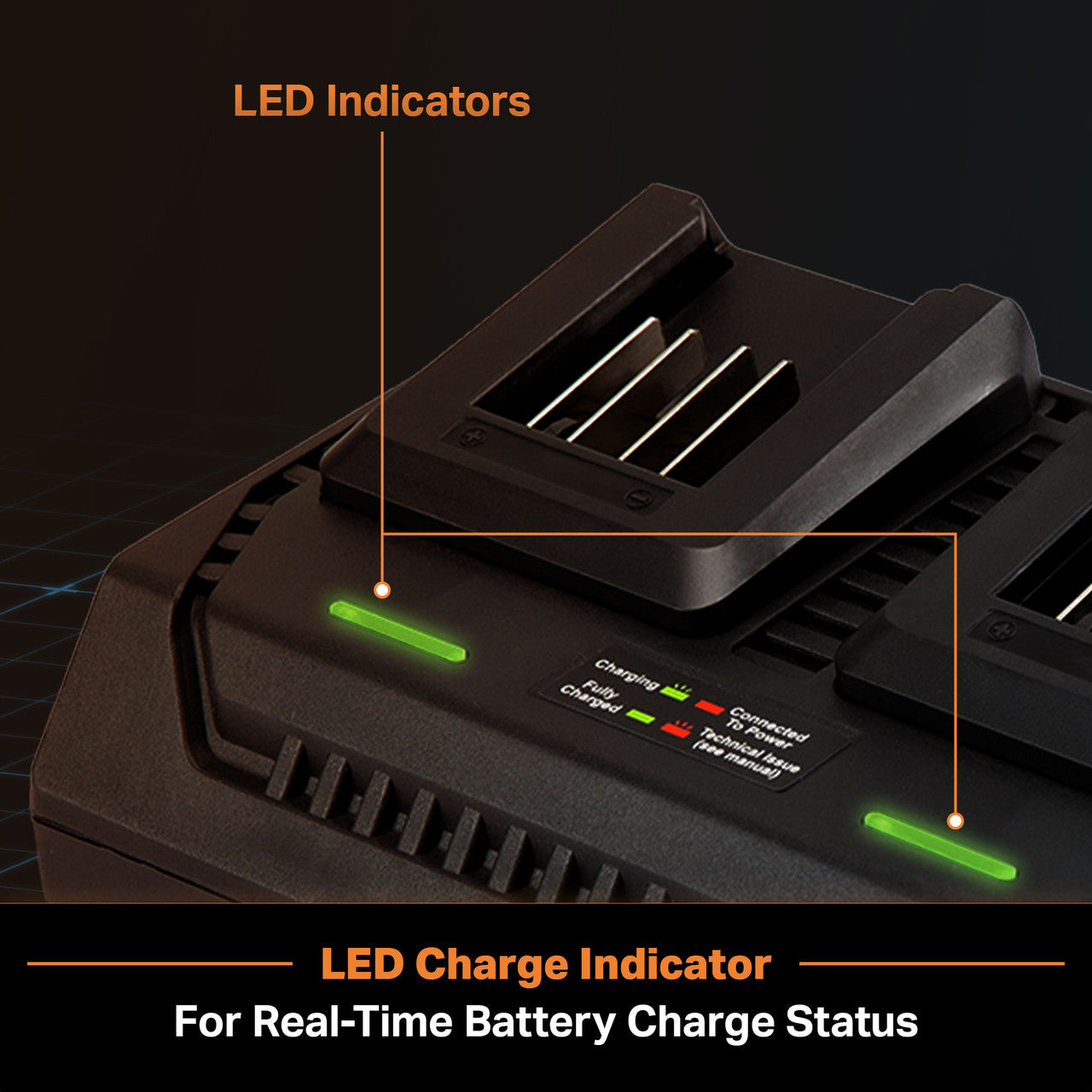 LawnMaster MX24V Dual-Battery Charger