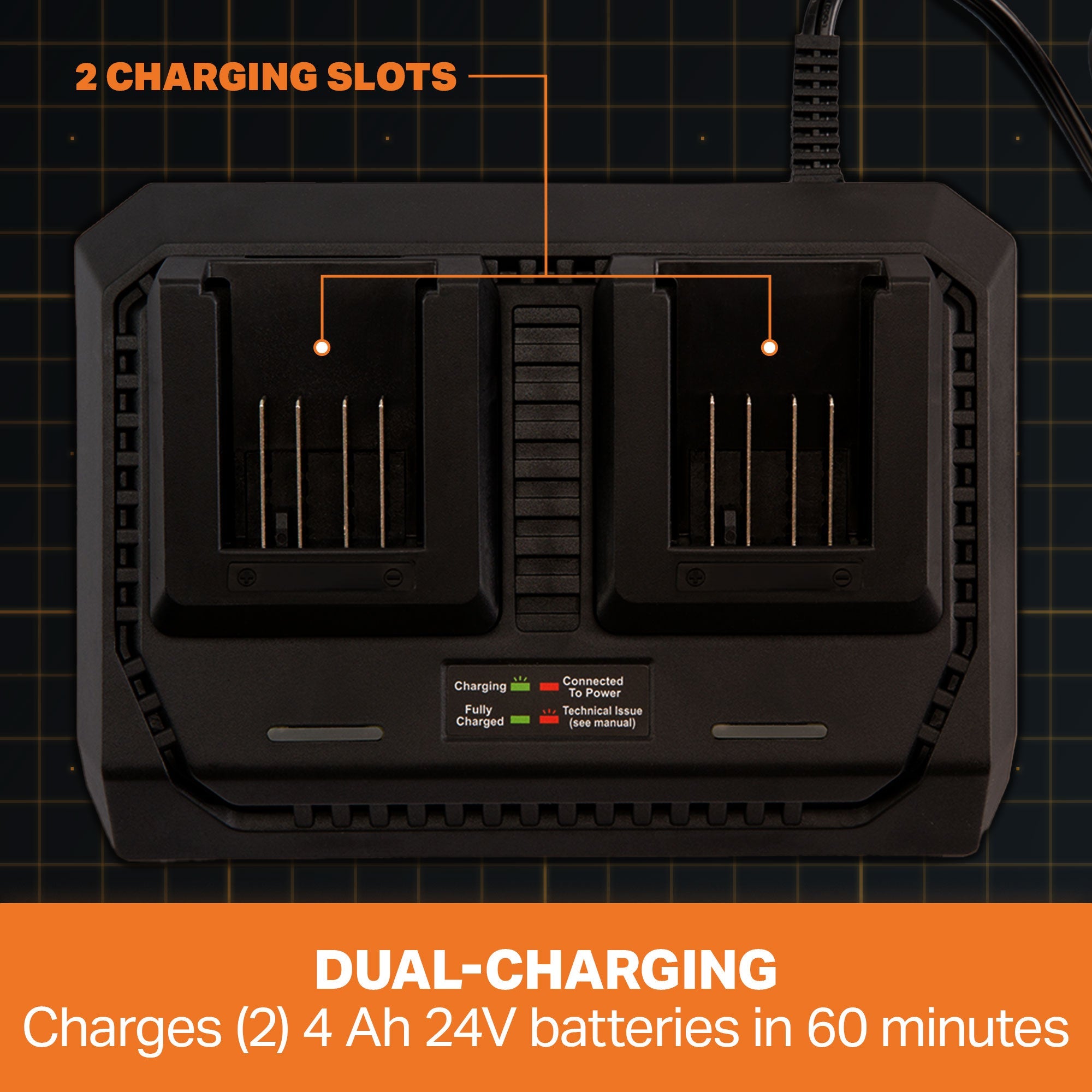 MX24V Dual-Battery Fast Charger