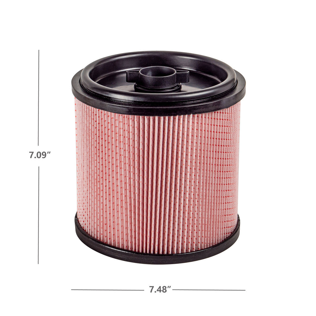VCFF High-Efficiency Cartridge Filter and Retainer for Dry Pick-Up