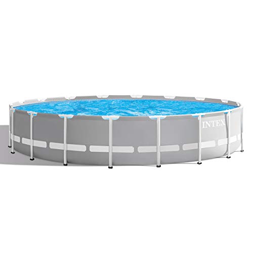Intex 26731EH 18ft X 48in Prism Frame Pool Set, Light Grey