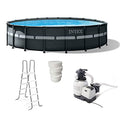 Intex 26329EH 18ft X 52in Ultra XTR Pool Set with 120V 1,600 GPH Sand Filter Pump, Ladder, Ground Cloth, Chlorine Tablets, & Pool Cover