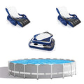 Intex 20ft x 52in Outdoor Prism Frame Above Ground Swimming Pool Set with Cartridge Filter Pump