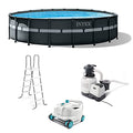 Intex 18Ft x 52In Ultra XTR Frame Round Above Ground Swimming Pool Set & Pump Bundle