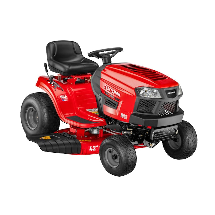 CRAFTSMAN Riding Lawn Mower with Snow Plow