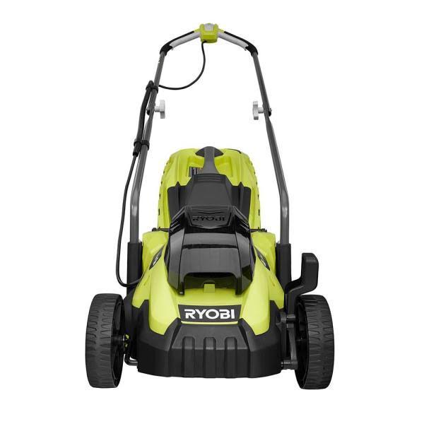 Ryobi ONE+ 18V 13 in. Cordless Battery Walk Behind Push Lawn Mower & String Trimmer with 4.0 Ah Battery and Charger