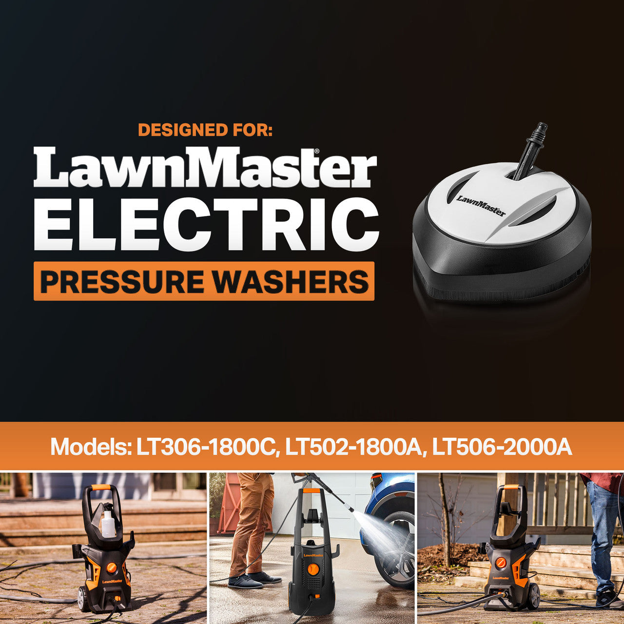 LawnMaster Pressure Washer 10” Surface Cleaner
