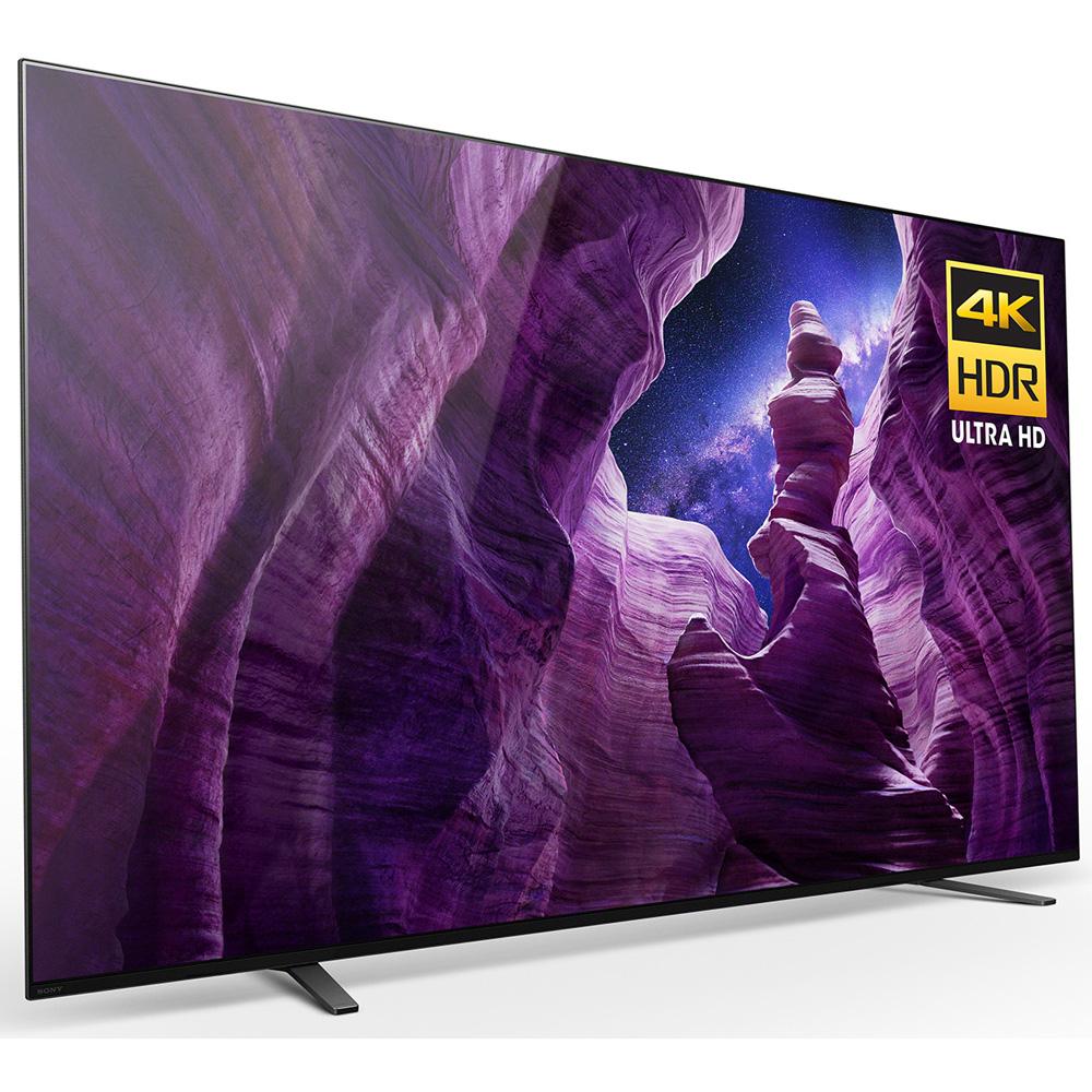 Sony XBR65A8H 65" A8H 4K UHD OLED Smart TV (2020) with Deco Gear Home Theater Bundle