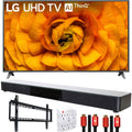 LG 82UN8570PUC 82" UHD 4K HDR AI Smart TV (2020) with Deco Gear Soundbar Bundle