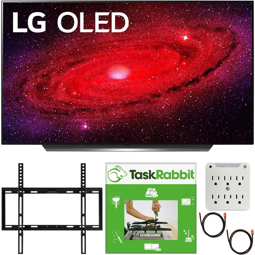 LG 65" CX 4K Smart OLED TV with AI ThinQ 2020 + TaskRabbit Installation Bundle