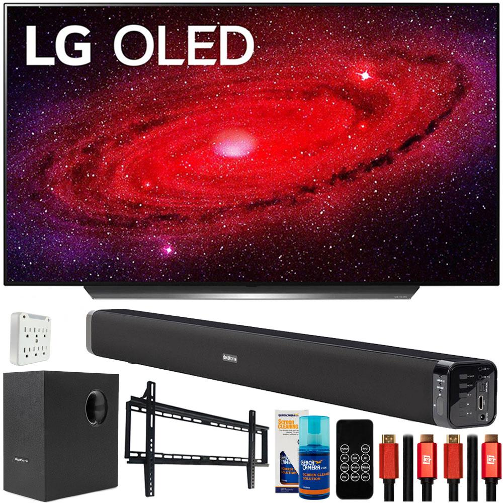 LG 55-inch CX 4K Smart OLED TV w/ AI ThinQ (2020) + Deco Sound Bar Bundle