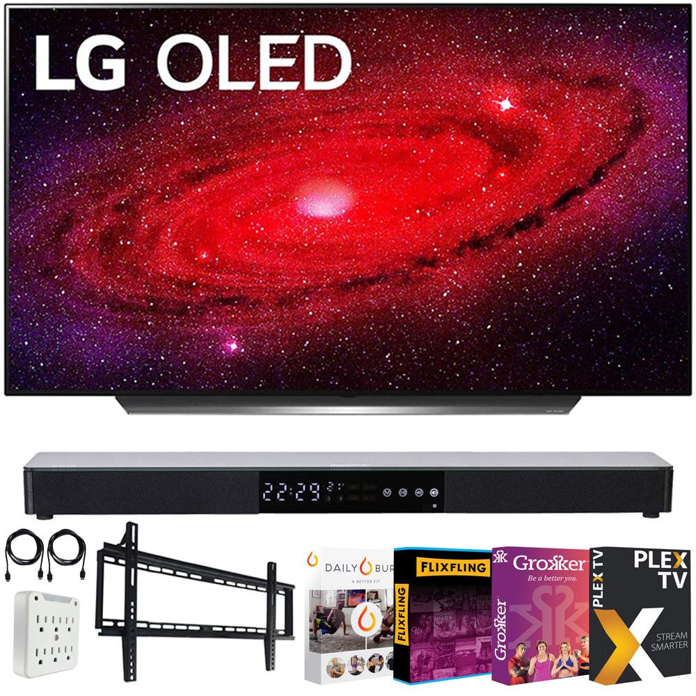 LG 55" CX 4K Smart OLED TV with AI ThinQ 2020 + Soundbar Bundle