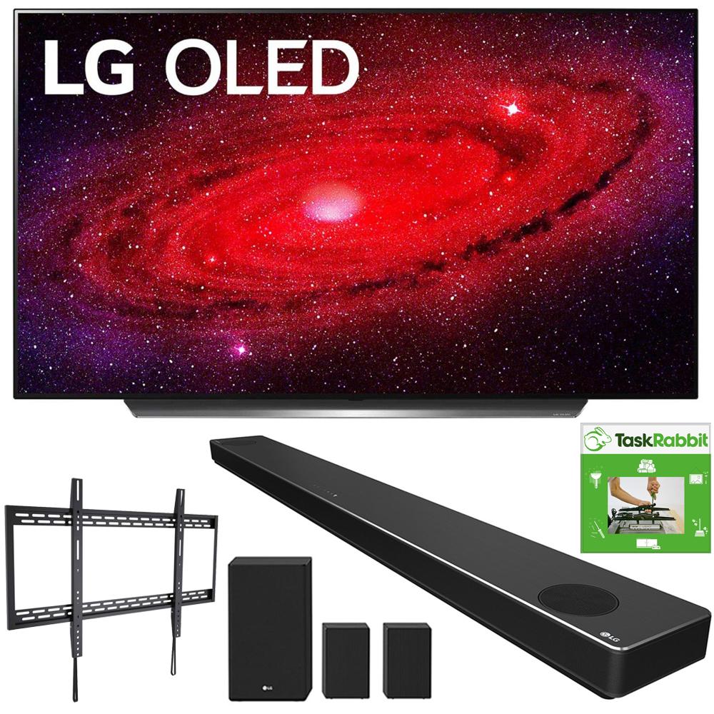 LG 77" CX 4K Smart OLED TV w/ AI ThinQ (2020) + LG SN11RG Sound Bar Bundle