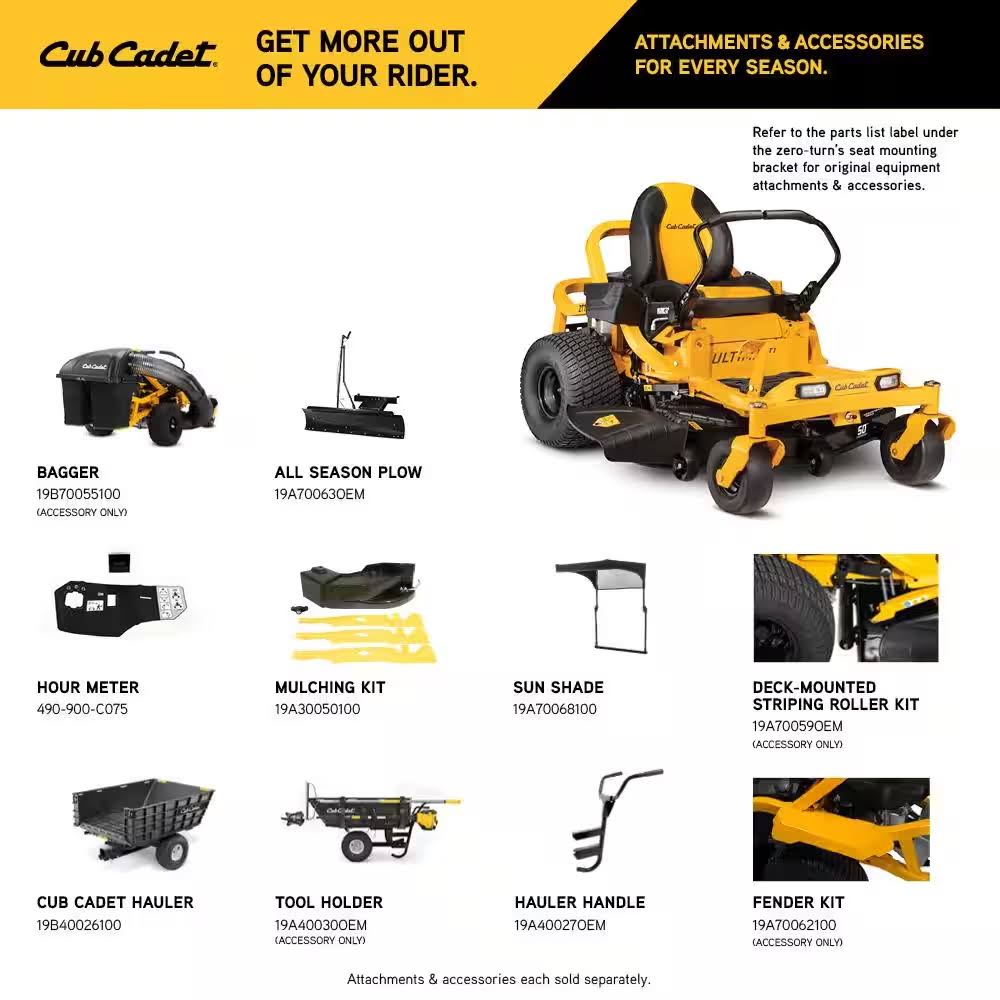 Cub Cadet Ultima ZT1 (50") 23hp Kawasaki Zero Turn Mower