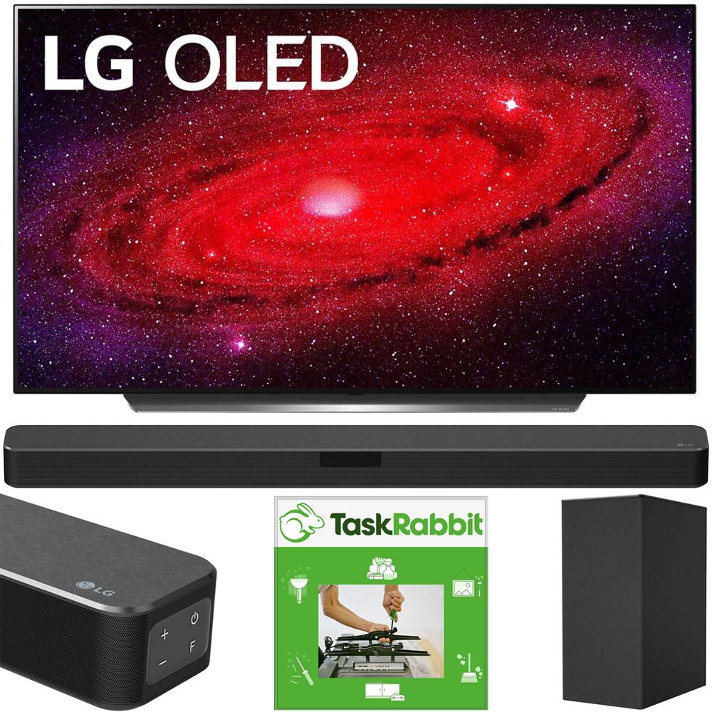 LG OLED65CXPUA 65" CX 4K Smart OLED TV AI ThinQ (2020) +LG SN5Y Sound Bar Bundle