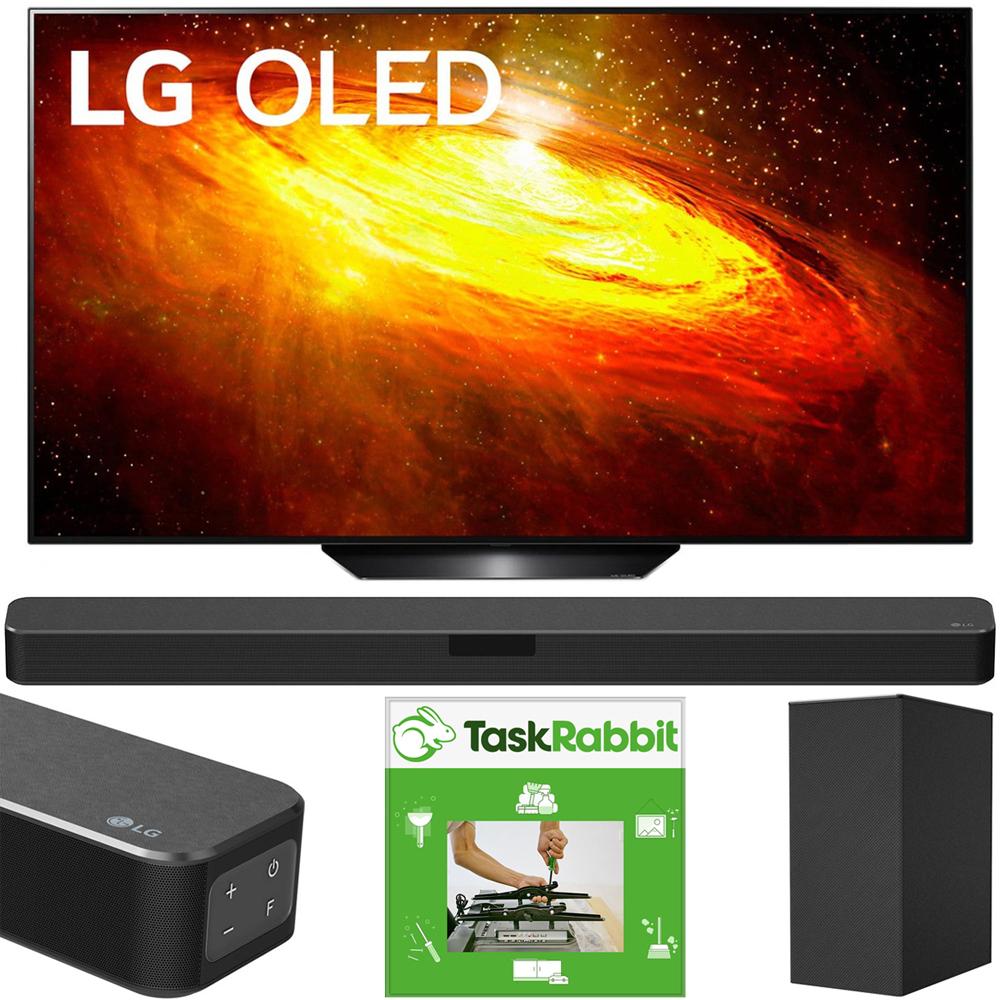 LG 65" BX 4K Smart OLED TV w/ AI ThinQ (2020) + LG SN5Y Sound Bar Bundle