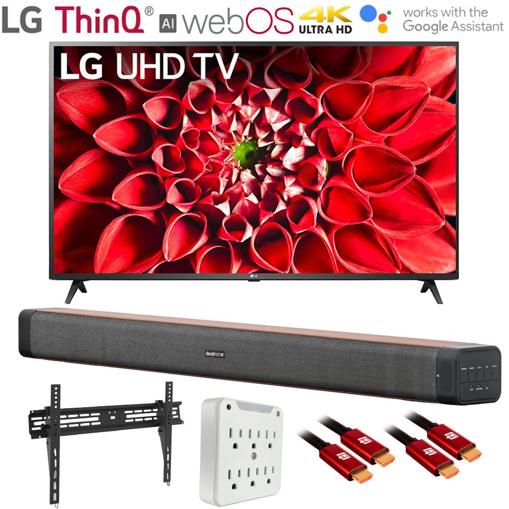 LG 70UN7070PUA 70" UHD 70 Series 4K HDR AI Smart TV with Deco Gear Soundbar Bundle