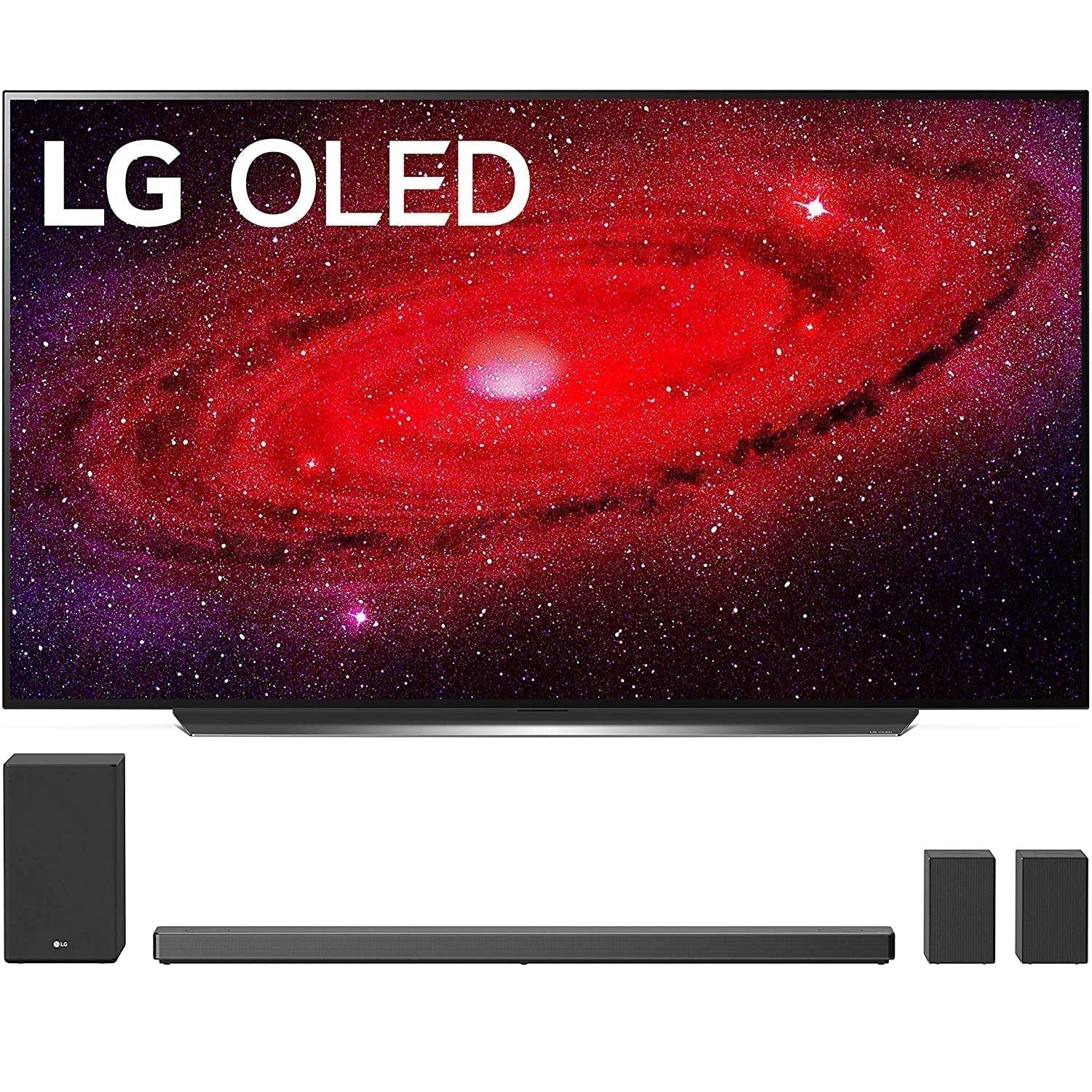 LG OLED77CXPUA 77" OLED TV CX 4K Smart AI ThinQ + SN11RG 7.1.4 Dolby Atmos Soundbar