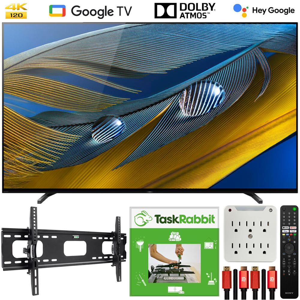 Sony XR65A80J 65" A80J 4K OLED Smart TV 2021 with TaskRabbit Installation Bundle