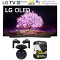 LG 77" 4K Smart OLED TV with AI ThinQ 2021 w/ Warranty + Wireless Earbuds Bundle