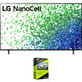 LG 75NANO80UPA 75 Inch 4K Nanocell TV 2021 + Premium Warranty Bundle