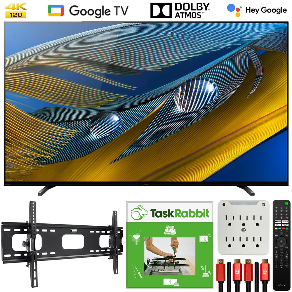 Sony XR77A80J 77" A80J 4K OLED Smart TV 2021 with TaskRabbit Installation Bundle