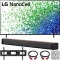 LG 75 Inch HDR 4K UHD Smart NanoCell LED TV 2021 with Deco Home 60W Soundbar Bundle