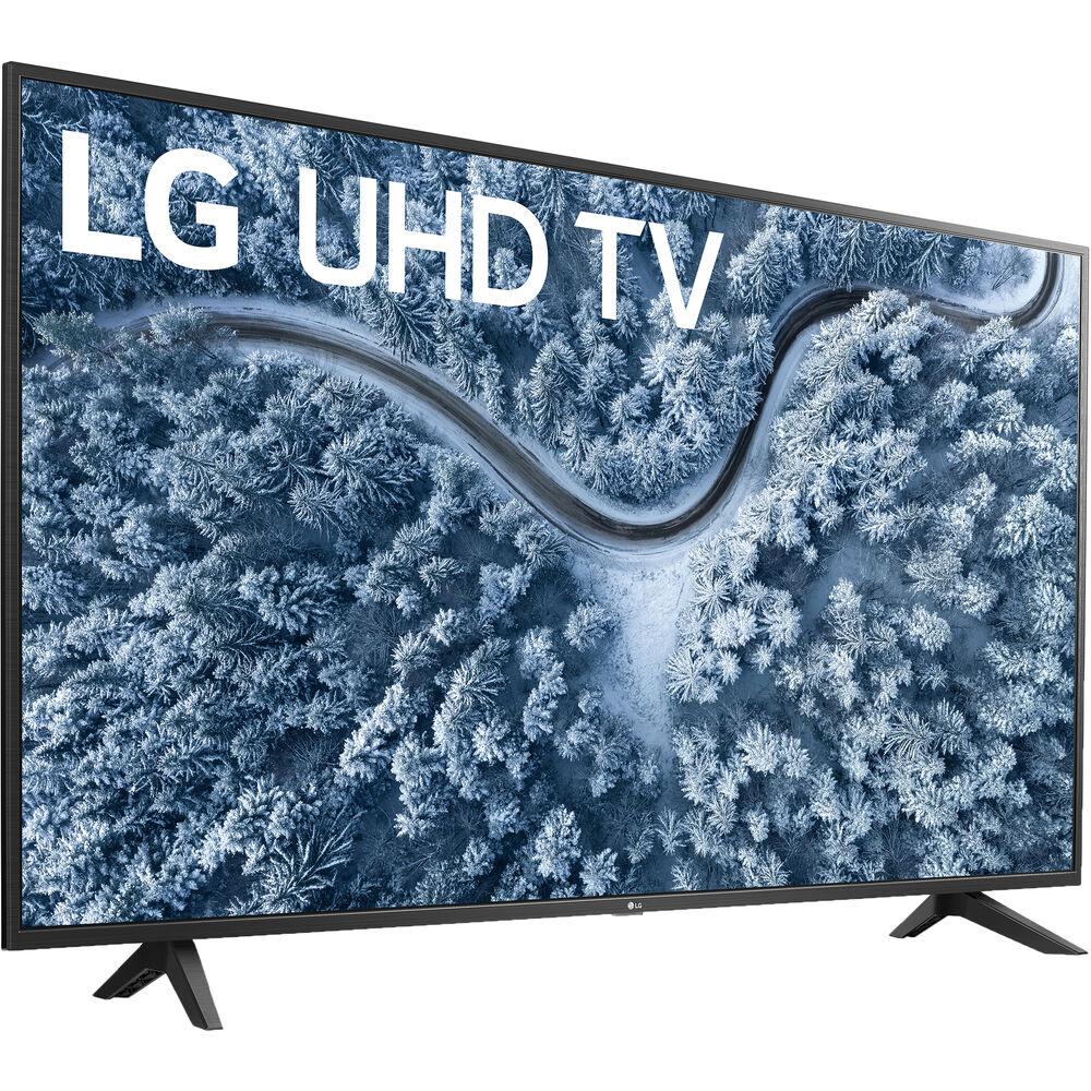 LG 65" UP7000 4K LED UHD Smart webOS TV 2021 with Deco Home 60W Soundbar Bundle