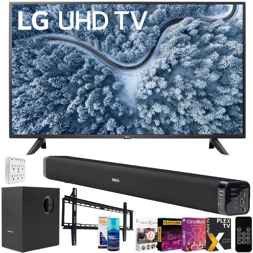 LG 43UP7000PUA 43 inch 4K Smart UHD TV (2021) with Deco Soundbar Bundle
