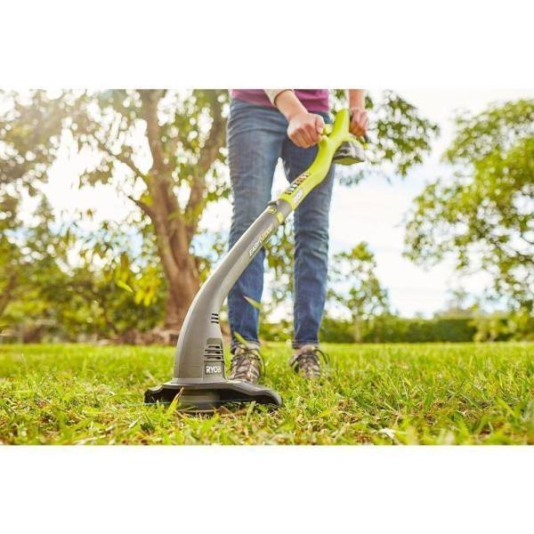 Ryobi ONE+ 18V 13 in. Cordless Battery Walk Behind Push Lawn Mower & String Trimmer with 4.0 Ah Battery and Charger