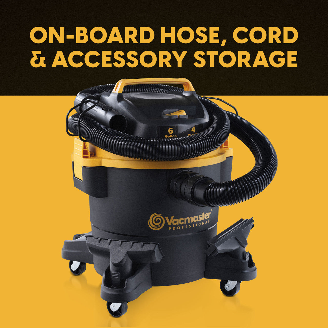 Vacmaster Professional 6-Gallon 4 Peak HP Wet/Dry Vacuum, VJF608PF 0202