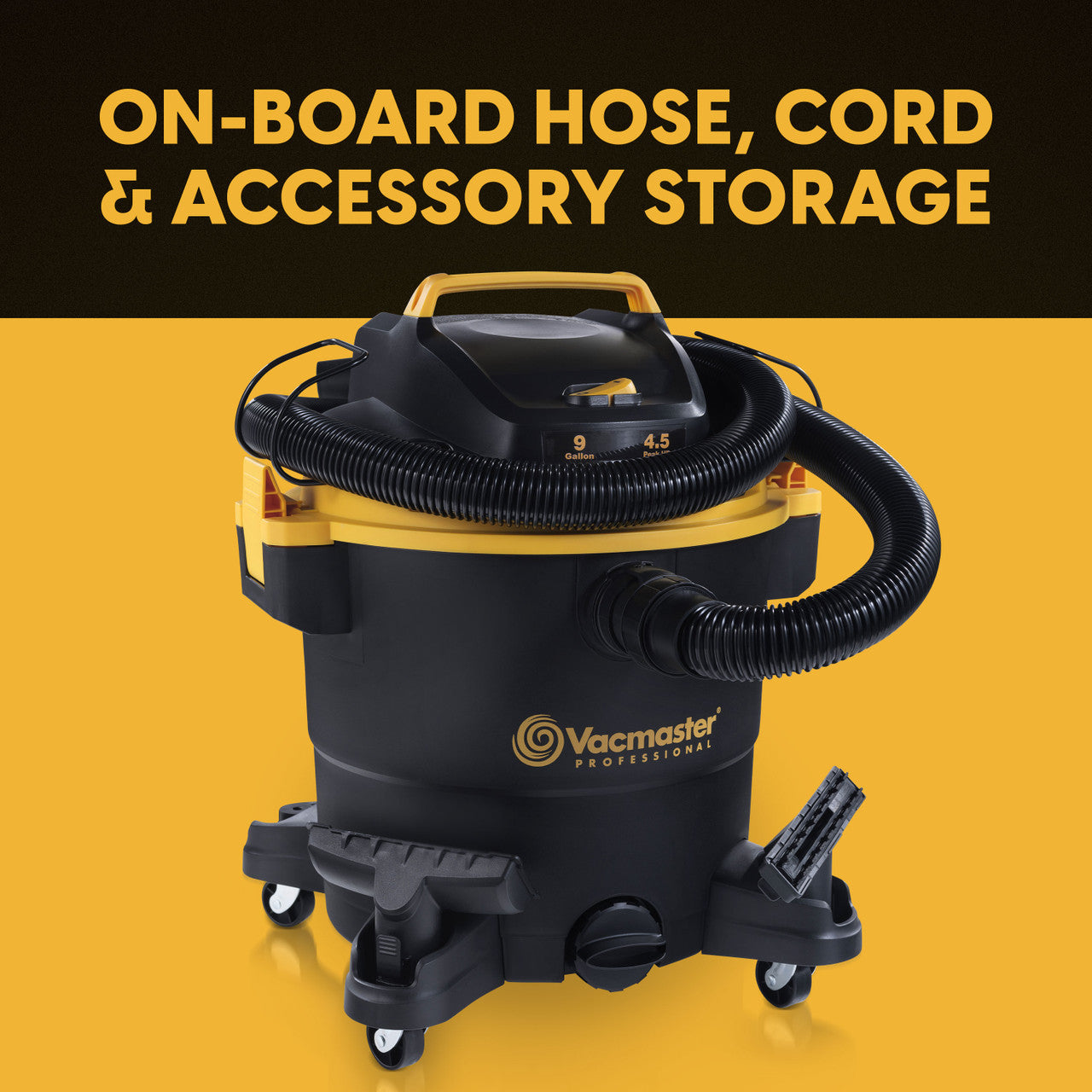 Vacmaster Professional 9-Gallon 4.5 Peak HP Wet/Dry Vacuum, VJF912PF 0202