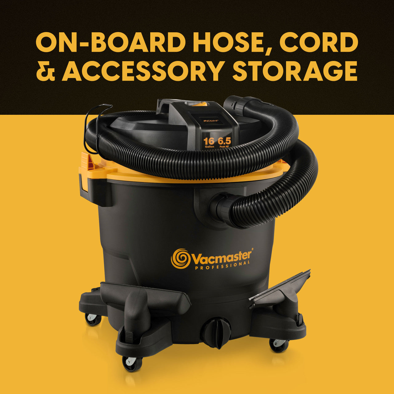 Vacmaster Professional Beast Series™ 16-Gallon 6.5 Peak HP Wet/Dry Vacuum, VJH1612PF 0202