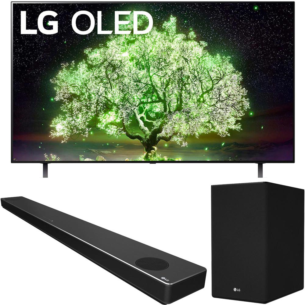LG OLED65A1PUA 65" A1 Series 4K TV w/ AI ThinQ (2021) Bundle with SN10YG Soundbar