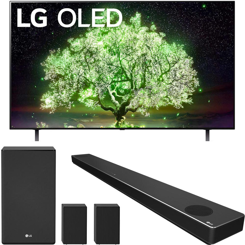 LG OLED65A1PUA 65" A1 Series 4K TV w/ AI ThinQ (2021) Bundle with SN11RG Soundbar